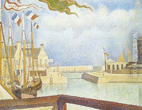 Port-en-Bessin, Sunday 1888 Oil Painting - Georges Seurat
