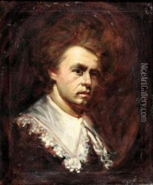 Portrait Des Jungen Rembrandt Van Rijn Oil Painting - Wilhelm Leibl