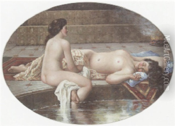 Les Odalisques Oil Painting - Georges Antoine Rochegrosse