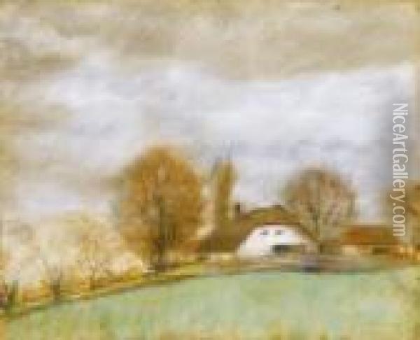 After A Spring Shower Oil Painting - Jozsef Rippl-Ronai