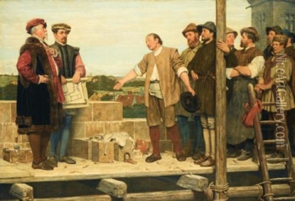 Capital And Labour Oil Painting - Henry Stacy Marks