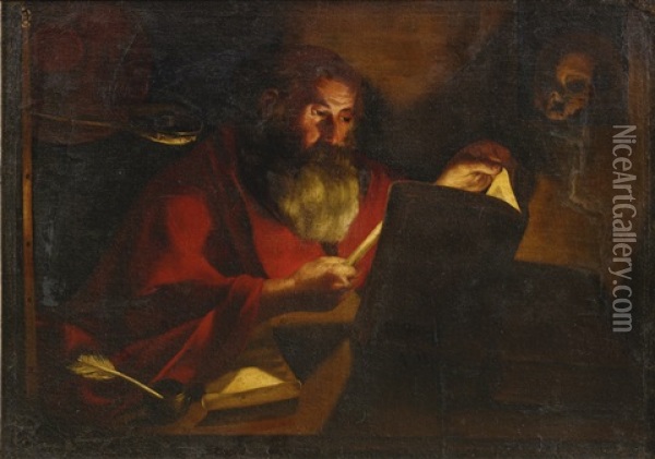 Saint Jerome Oil Painting - Gerrit Van Honthorst