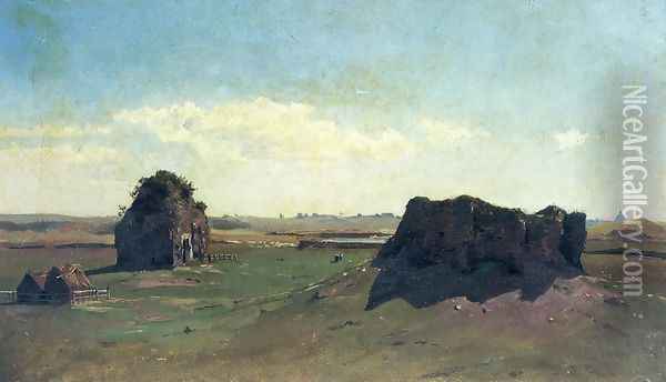 Torre degli Schiavi, Campagna Romana Oil Painting - William Stanley Haseltine
