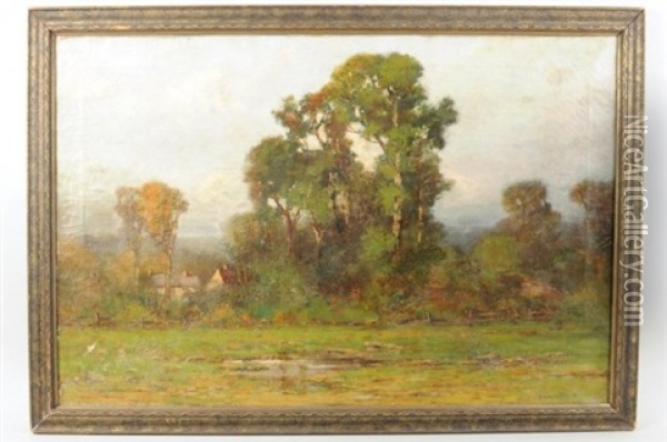 New England Landscape Oil Painting - Edward Loyal Field