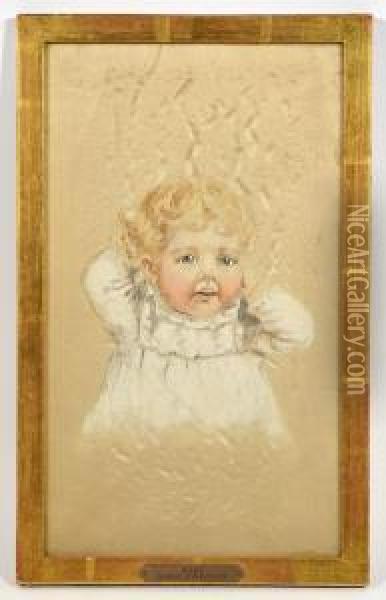 Baby Oil Painting - Florine Stettheimer