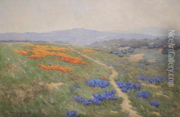 Lupines And Poppies Oil Painting - Granville Redmond
