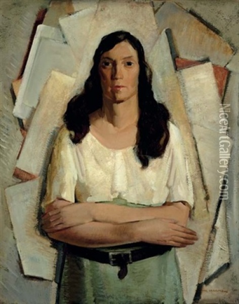 Spanish Woman - Maria Ignacita Oil Painting - Victor William Higgins