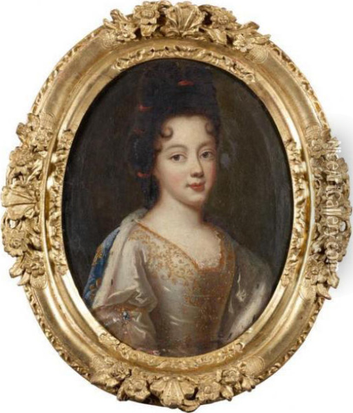 Portraits De Madame Adelaide Et De Madame X Oil Painting - Francois de Troy