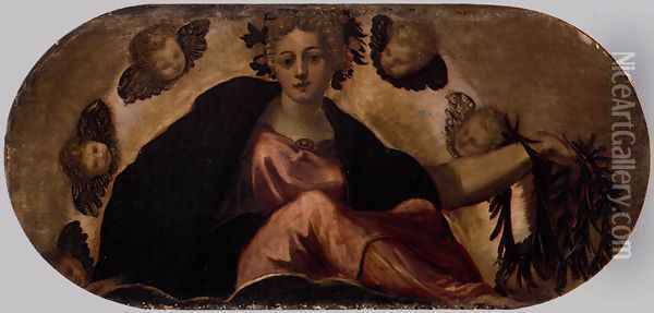 Allegory of Happiness Oil Painting - Jacopo Tintoretto (Robusti)