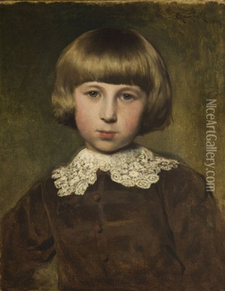 Portrait Of Wladek Szerner Oil Painting - Wladislaw Czachorski