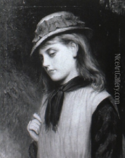 Off To School Oil Painting - Charles Sillem Lidderdale