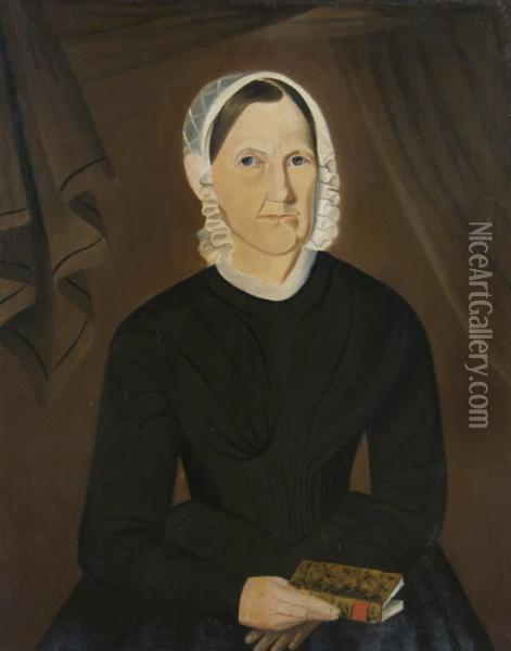 Portrait Of A Woman Oil Painting - Sheldon Peck