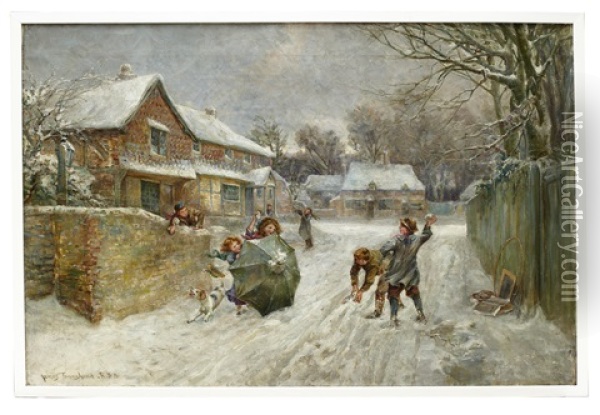First Snow Oil Painting - James Townshend