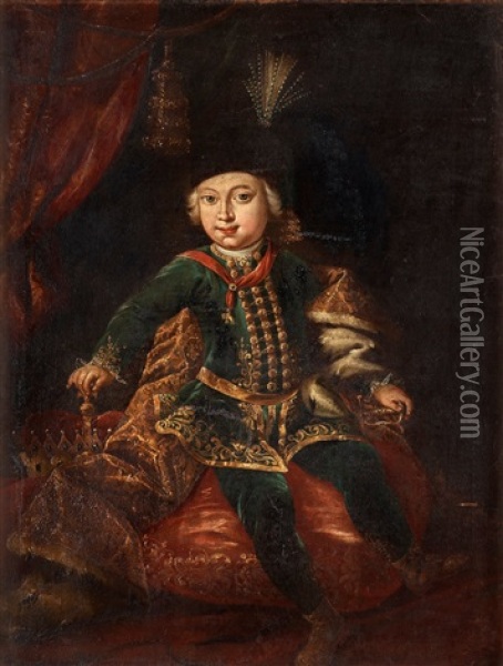 Josef Ii Av Osterrike Oil Painting - Martin van Meytens the Younger