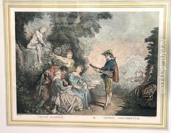 The First Colored Engraving Oil Painting - Robert French