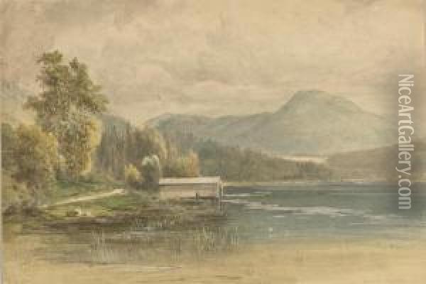 Oberbayerischer See. Oil Painting - Julius Lange