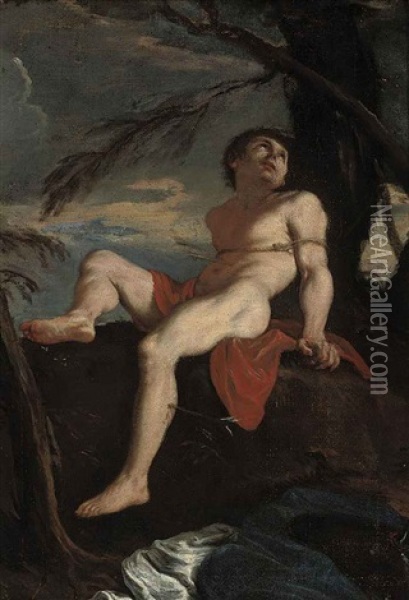 Saint Sebastian Oil Painting - (Veneto) Bartolommeo