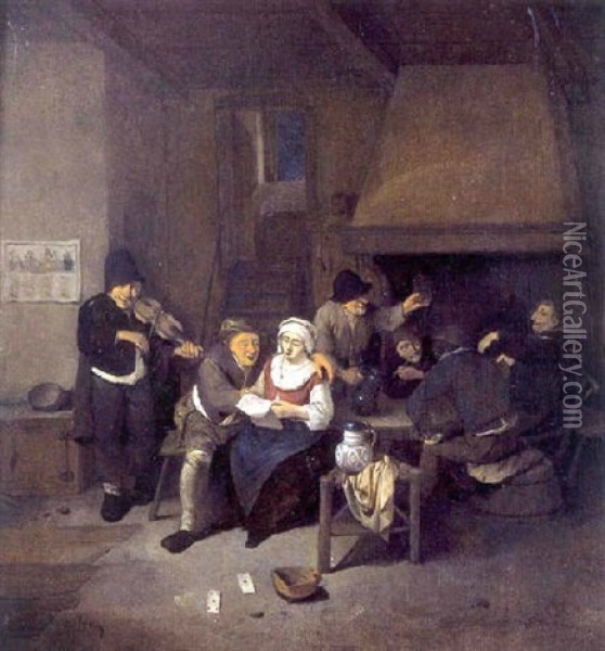 Le Concert A L'auberge Oil Painting - Cornelis Pietersz Bega