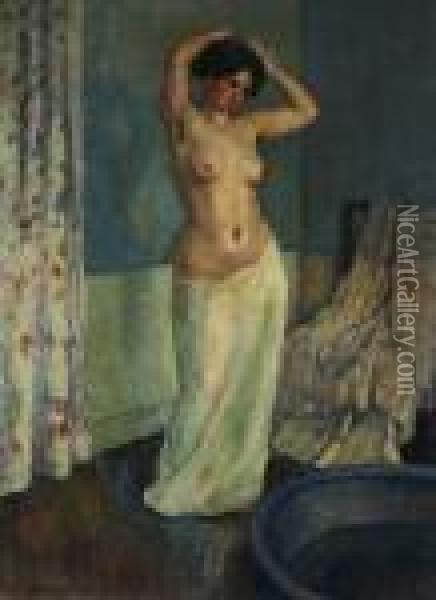 Jeune Femme Oil Painting - Henri Ottmann