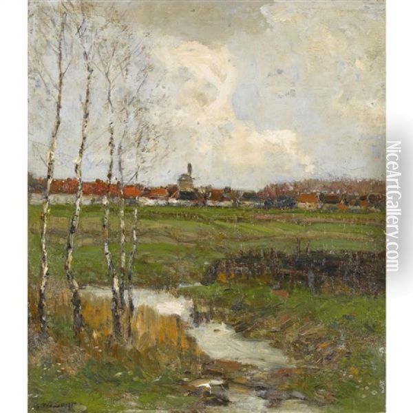 Le Renouveau Oil Painting - Louis Willem Van Soest