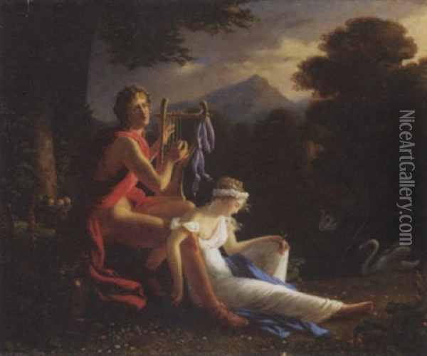 Orpheus And Euridice Oil Painting - Louis Ducis