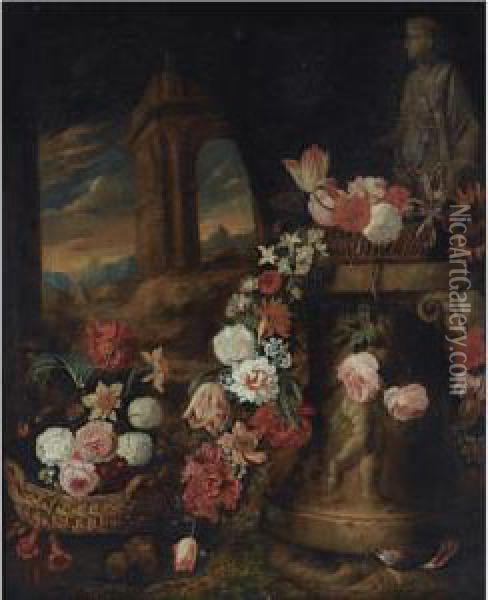 A Still Life Oil Painting - Charles Stoppelaer