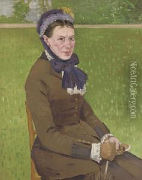 Portrait De Maria (la Soeur De L'artiste) Oil Painting - Charles Angrand