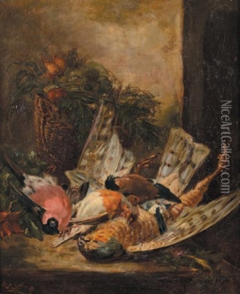 Trophee De Chasse Oil Painting - Louis Bonneton
