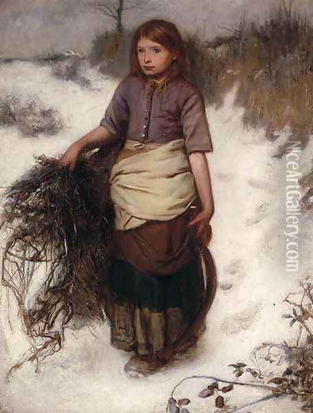 Winter Oil Painting - Frank Holl