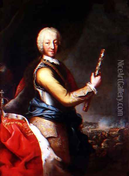 Portrait of Carlo Emanuele III of Savoy, King of Sardinia (1701-73) Oil Painting - Maria Giovanna Battista Clementi