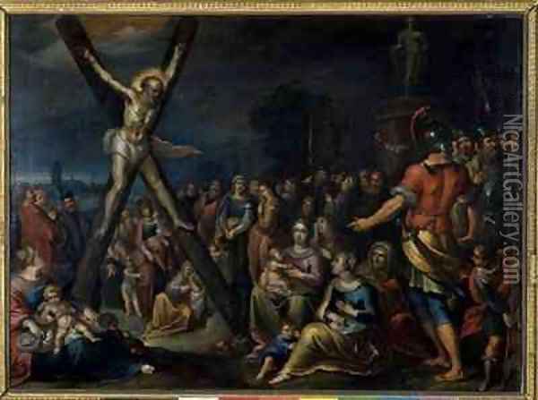 St Andrew on the Cross Oil Painting - Frans the younger Francken