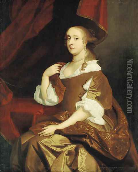 Portrait of Lady Mary Bruce Oil Painting - Pieter Borsselaer