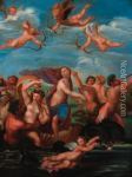 Thr Triumph Of Galatea Oil Painting - Raphael (Raffaello Sanzio of Urbino)