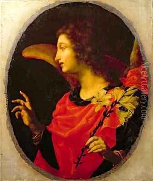 Annunciate Angel Oil Painting - Cesare Dandini