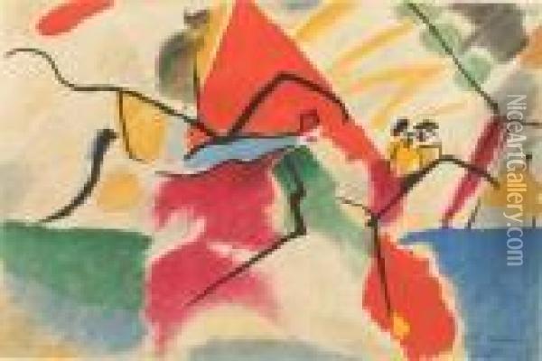 Impression V Oil Painting - Wassily Kandinsky
