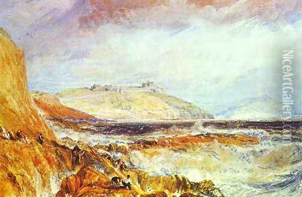 Pendennis Castle, Cornwall_ Scene after a Wreck Oil Painting - Joseph Mallord William Turner