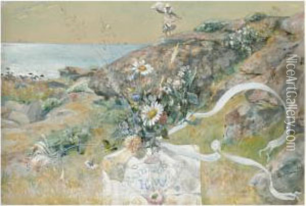 Gratulationer Fran Kattegatt (congratulations From Kattegat) Oil Painting - Carl Larsson