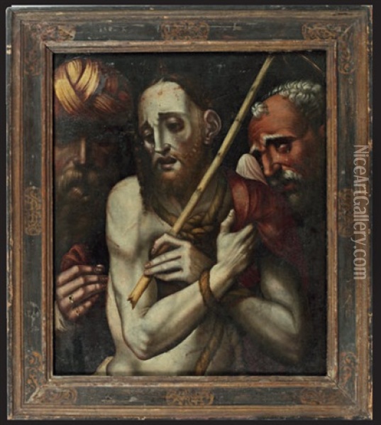 Le Christ Aux Outrages Oil Painting - Luis de Morales