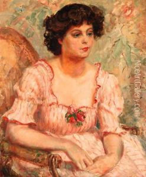 Portrait Of Jenny Oil Painting - James Bolivar Manson
