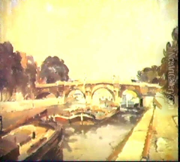 Le Pont Neuf Oil Painting - Paul Mathieu