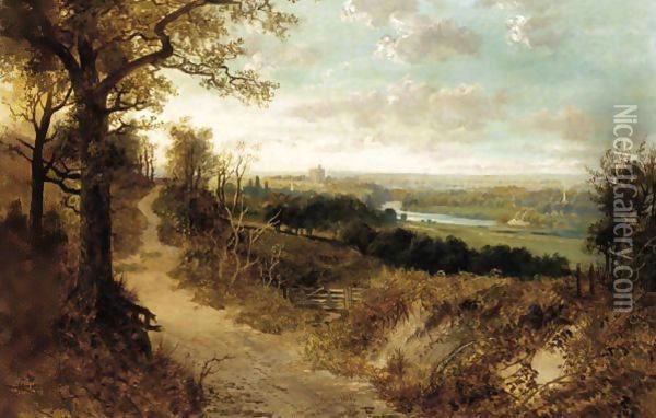 Windsor Castle from Cooper's Hill Oil Painting - Edward H. Niemann