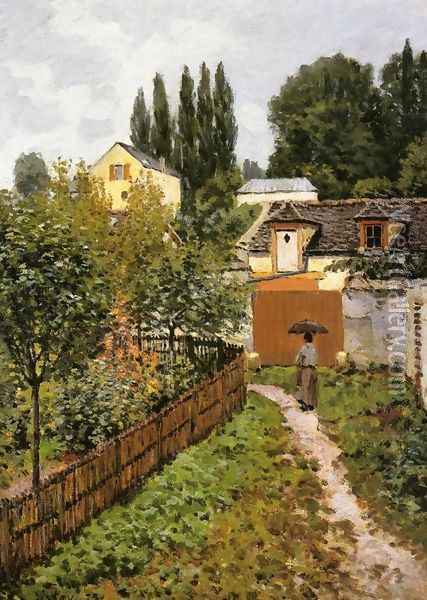 Garden Path In Louveciennes Oil Painting - Alfred Sisley