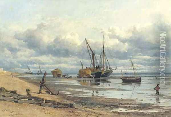 At Southend, Essex Oil Painting - George Arthur Fripp