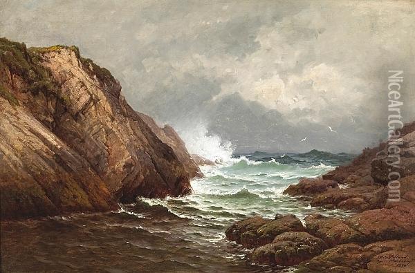A Study Of Cypress Point, Monterey, 1888-1890 Oil Painting - Raymond Dabb Yelland