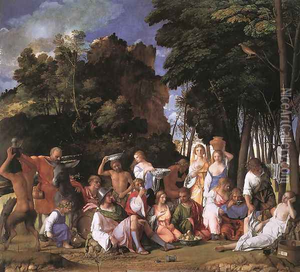 The Feast of the Gods 1514 Oil Painting - Giovanni Bellini
