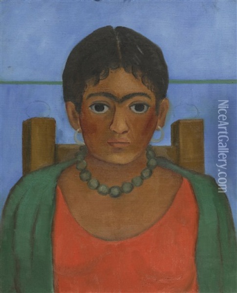 Nina Con Collar Oil Painting - Frida Kahlo