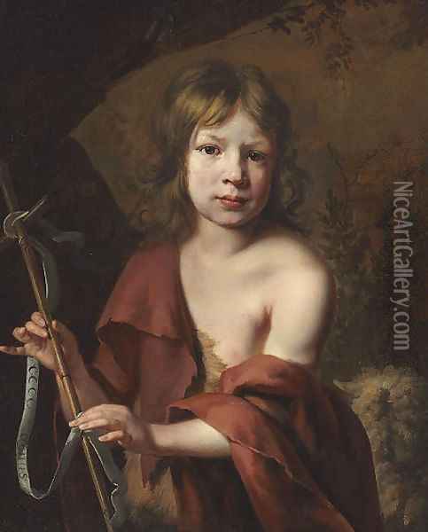 Portrait of a boy as Saint John the Baptist Oil Painting - Jacob van, the Elder Oost