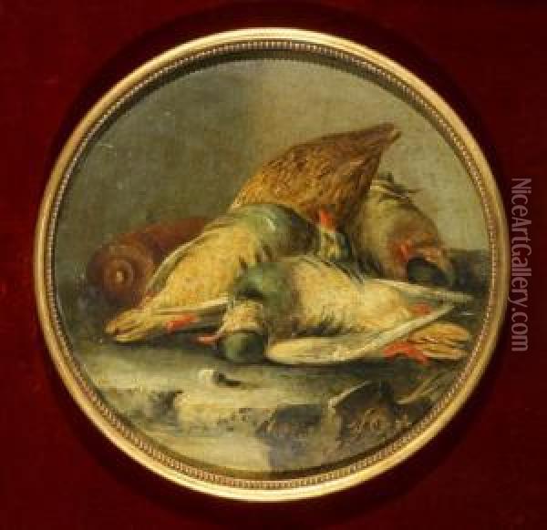 Natura Morta Con Uccelli Oil Painting - Baldassare De Caro