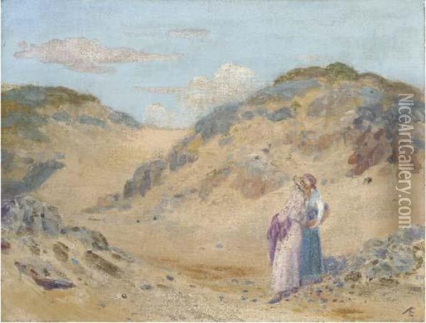 On The Beach Oil Painting - George William, A.E. Russell