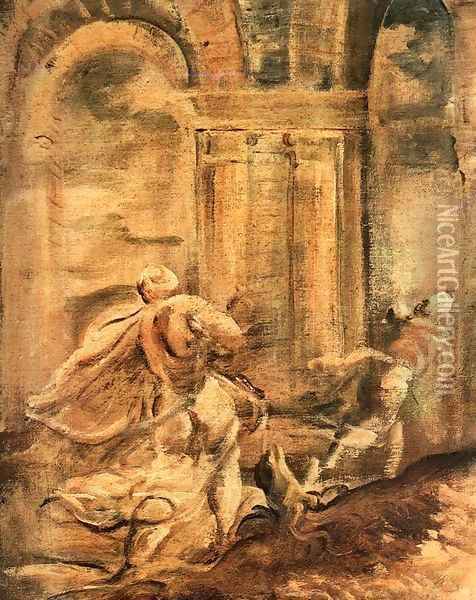 The Massacre of the Innocents (detail) 4 Oil Painting - Jacopo Tintoretto (Robusti)
